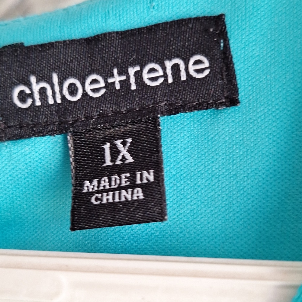 Chloe + Rene Jade Green Ruffle-Sleeve Dress - Picture 3 of 8